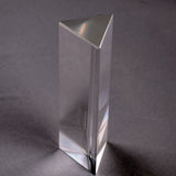 Maxbell 10cm Optical Glass Triple Triangular Prism Physics Teaching Light