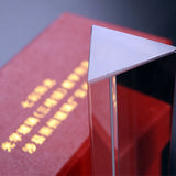 Maxbell 10cm Optical Glass Triple Triangular Prism Physics Teaching Light
