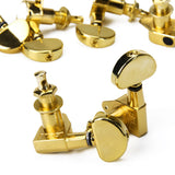 Maxbell 3L 3R Sealed Tuning Pegs Tuners Machine Heads + 6 Bridge Pin for Acoustic Guitar