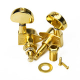 Maxbell 3L 3R Sealed Tuning Pegs Tuners Machine Heads + 6 Bridge Pin for Acoustic Guitar
