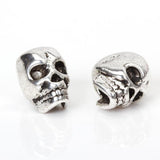 Maxbell 40x10pcs Tibet Silver Skull Spacer Beads DIY Accessories for Necklace Bracelets