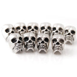 Maxbell 20x10pcs Tibet Silver Skull Spacer Beads DIY Accessories for Necklace Bracelets