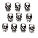 Maxbell 20x10pcs Tibet Silver Skull Spacer Beads DIY Accessories for Necklace Bracelets