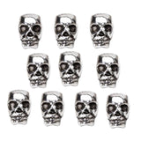 50x10pcs Tibet Silver Skull Spacer Beads DIY Accessories for Necklace Bracelets