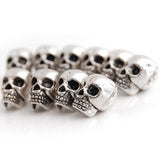 50x10pcs Tibet Silver Skull Spacer Beads DIY Accessories for Necklace Bracelets