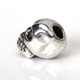 Maxbell 8x10pcs Tibet Silver Skull Spacer Beads DIY Accessories for Necklace Bracelets