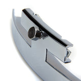Maxbell Chrome Clamshell Tailpiece Plate for 5 String Banjo+Single Leg Banjo Armrest