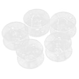 Maxbell 6x5pcs Clear Plastic Spools Bobbins for Brother Sewing Machine