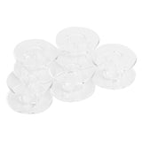 Maxbell 6x5pcs Clear Plastic Spools Bobbins for Brother Sewing Machine