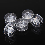 Maxbell 6x5pcs Clear Plastic Spools Bobbins for Brother Sewing Machine