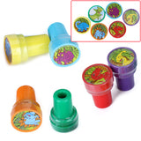 Maxbell Inflatable Brachiosaurus + 6 Mixed Dinosaurs Ink Stamper Stamps Kid Party Favors