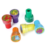 Maxbell Inflatable Brachiosaurus + 6 Mixed Dinosaurs Ink Stamper Stamps Kid Party Favors