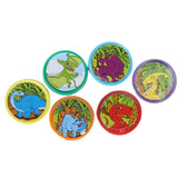 Maxbell Inflatable Brachiosaurus + 6 Mixed Dinosaurs Ink Stamper Stamps Kid Party Favors