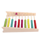 Maxbell Maxbell Children Baby Early Counting Learning Wooden Colorful 10 Rods Abacus Math Educational Calculation Mathematics Toy