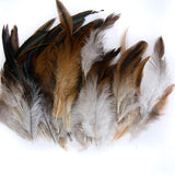 Maxbell 2X 50pcs Natural Rooster Feathers DIY Hat Fascinator Making