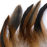 Maxbell 50 Black +50 Natural Beautiful Rooster Feather Hat DIY Costume Craft 2-6.5''