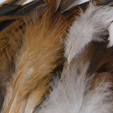 Maxbell 50 Black +50 Natural Beautiful Rooster Feather Hat DIY Costume Craft 2-6.5''