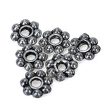 Maxbell Daisy Flower Spacer Beads Necklace Earrings Bracelet Making DIY Accessories PACK OF 200PCS 4mm
