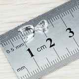 Maxbell 2x 20 Silver Plated Charm Pendant Pinch Clip Bail Connector DIY Findings 2 Sizes