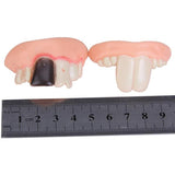 Maxbell 10pcs Random Rubber Costume Party Ugly Gag Fake Wearing Teeth Evil Prop Toy DIY
