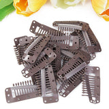 Maxbell Fashionable Black Snap Comb Clips 36mm for Toupee Wig Hairpiece Protection Snap Comb Clips Hair Decor Clips Pack of 100PCS - Aladdin Shoppers