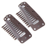 Maxbell Fashionable Black Snap Comb Clips 36mm for Toupee Wig Hairpiece Protection Snap Comb Clips Hair Decor Clips Pack of 100PCS - Aladdin Shoppers