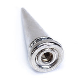 Maxbell 2x 10 Sets Nickel Plated Cone Screwback Spikes Studs Punk Rock Spike 25mm 19mm