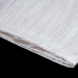 Maxbell 15xOstrich Feather Fringe Trim Costume Sewing Crafts Decor 9-15cm White
