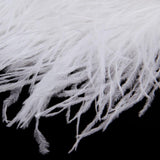 Maxbell 15xOstrich Feather Fringe Trim Costume Sewing Crafts Decor 9-15cm White