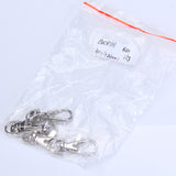 Maxbell 10 Pack 5/16 In Lobster Ring Swivel Trigger Snap Hooks Silver