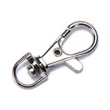 Maxbell 10 Pack 5/16 In Lobster Ring Swivel Trigger Snap Hooks Silver