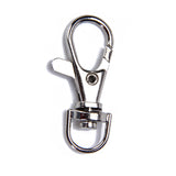 Maxbell 10 Pack 5/16 In Lobster Ring Swivel Trigger Snap Hooks Silver