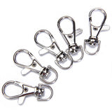 Maxbell 10 Pack 5/16 In Lobster Ring Swivel Trigger Snap Hooks Silver