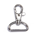 Maxbell 50pcs 1'' Swivel Trigger Snap Hooks Silver Lobster Snap Clasp Clips