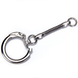 Maxbell 30pcs Nickel Plated Snake Chain Key Ring Key Chains DIY Bag Charms Craft Silver