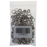 Maxbell 50x50 Sets 7/16 Inch Open Ring No Sew Snaps Fasteners Silver