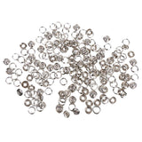 Maxbell 50x50 Sets 7/16 Inch Open Ring No Sew Snaps Fasteners Silver