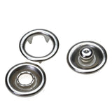 Maxbell 2X 50 Sets 3/8 Inch Open Prong Ring Button Stud No Sew Snaps Fasteners Crafts
