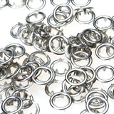 Maxbell 50 Sets 3/8 Inch Open Ring No Sew Snaps Fasteners Silver Nickel plated - Aladdin Shoppers