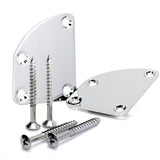 Maxbell 7xChrome Plated Neck Joint Plate for Electric Guitar