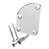 Maxbell 7xChrome Plated Neck Joint Plate for Electric Guitar