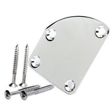 Maxbell 7xChrome Plated Neck Joint Plate for Electric Guitar