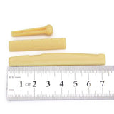 Maxbell 2x Set of Acoustic Guitar Plastic Bridge Pins Saddle Nut Black & Yellow Quality