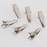 Maxbell Stiff Durable Single Prong Mini Alligator Clips with teeth for Hair bow Craft Hair Accessories Pack of 250PCS Silver - Aladdin Shoppers