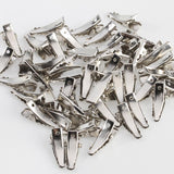 Maxbell Stiff Durable Single Prong Mini Alligator Clips with teeth for Hair bow Craft Hair Accessories Pack of 250PCS Silver - Aladdin Shoppers