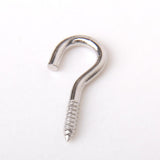 Maxbell 100pcs Silver Screw Hook Eye House Curtain Net Wire Metal Cup Hook