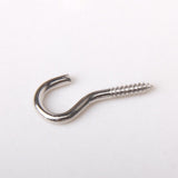 50pcs Screw Hook Eye Silver