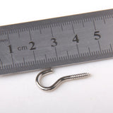 Maxbell 100pcs Silver Screw Hook Eye House Curtain Net Wire Metal Cup Hook