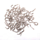 Maxbell 100pcs Silver Screw Hook Eye House Curtain Net Wire Metal Cup Hook