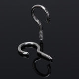 Maxbell 100pcs Silver Screw Hook Eye House Curtain Net Wire Metal Cup Hook